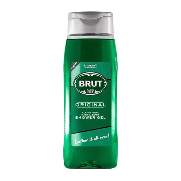 Brut Original All In One Shower Gel for Hair & Body, 500ml
