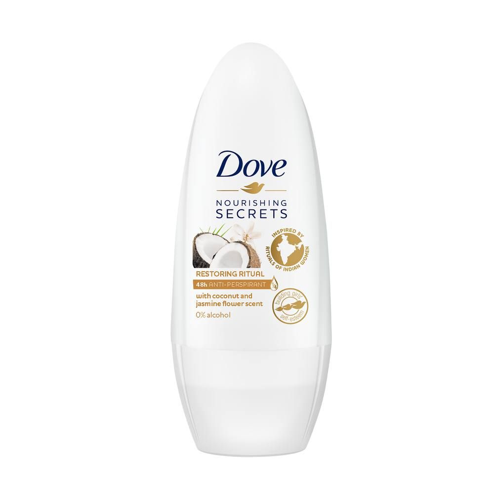 Dove Nourishing Secrets Coconut & Jasmine Flower Anti-perspirant Roll-On Deodorant, 50 ml