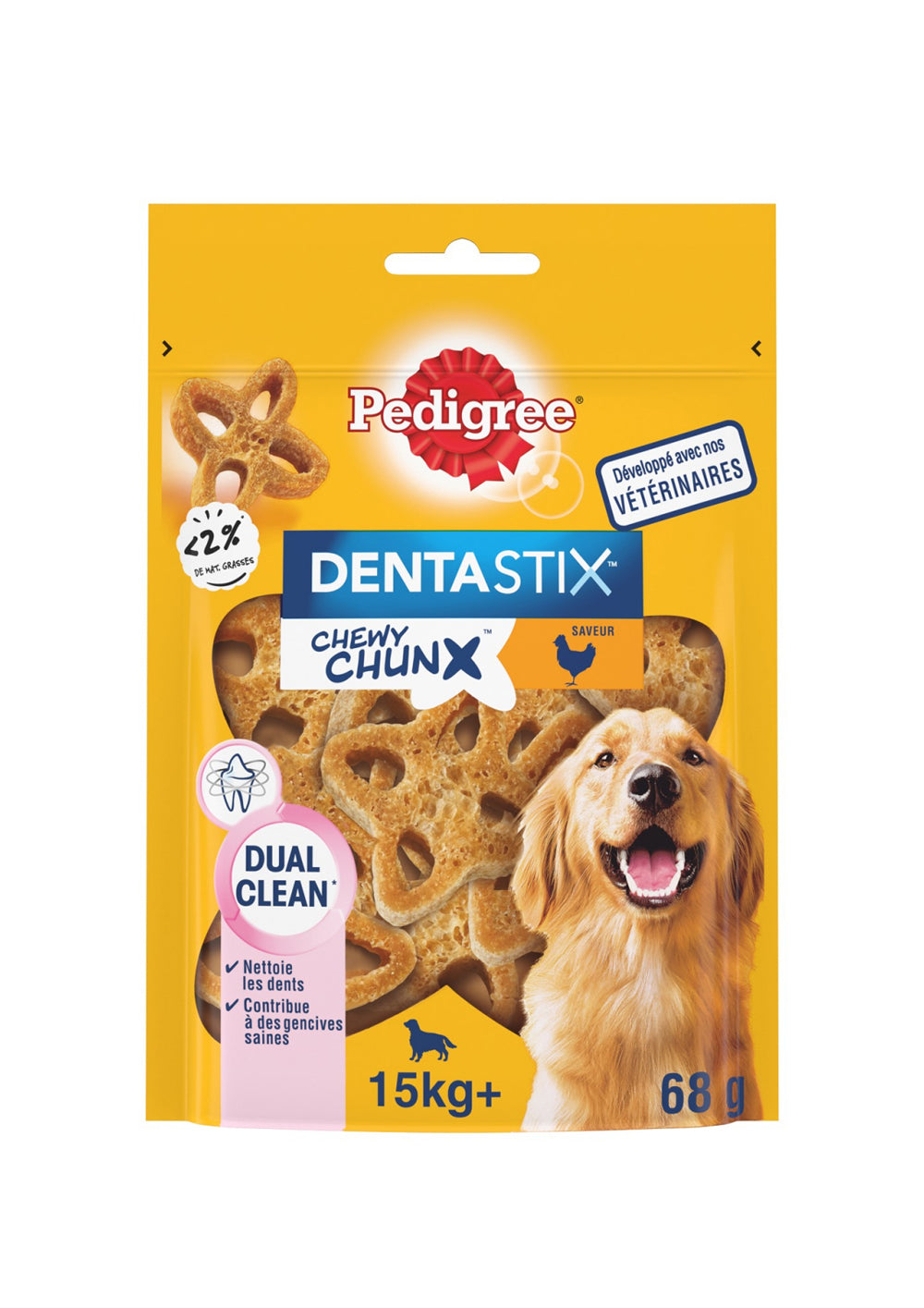 Pedigree Dentastix - Chewy Chunx Maxi - Dog Treat for Large Dogs - Chicken Flavor