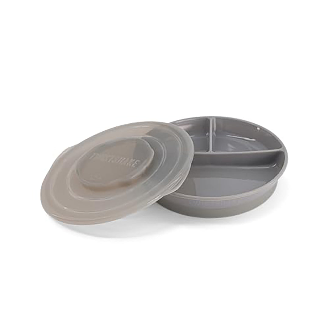 Twistshake Divided Plate – 6+ Months – Pastel Grey