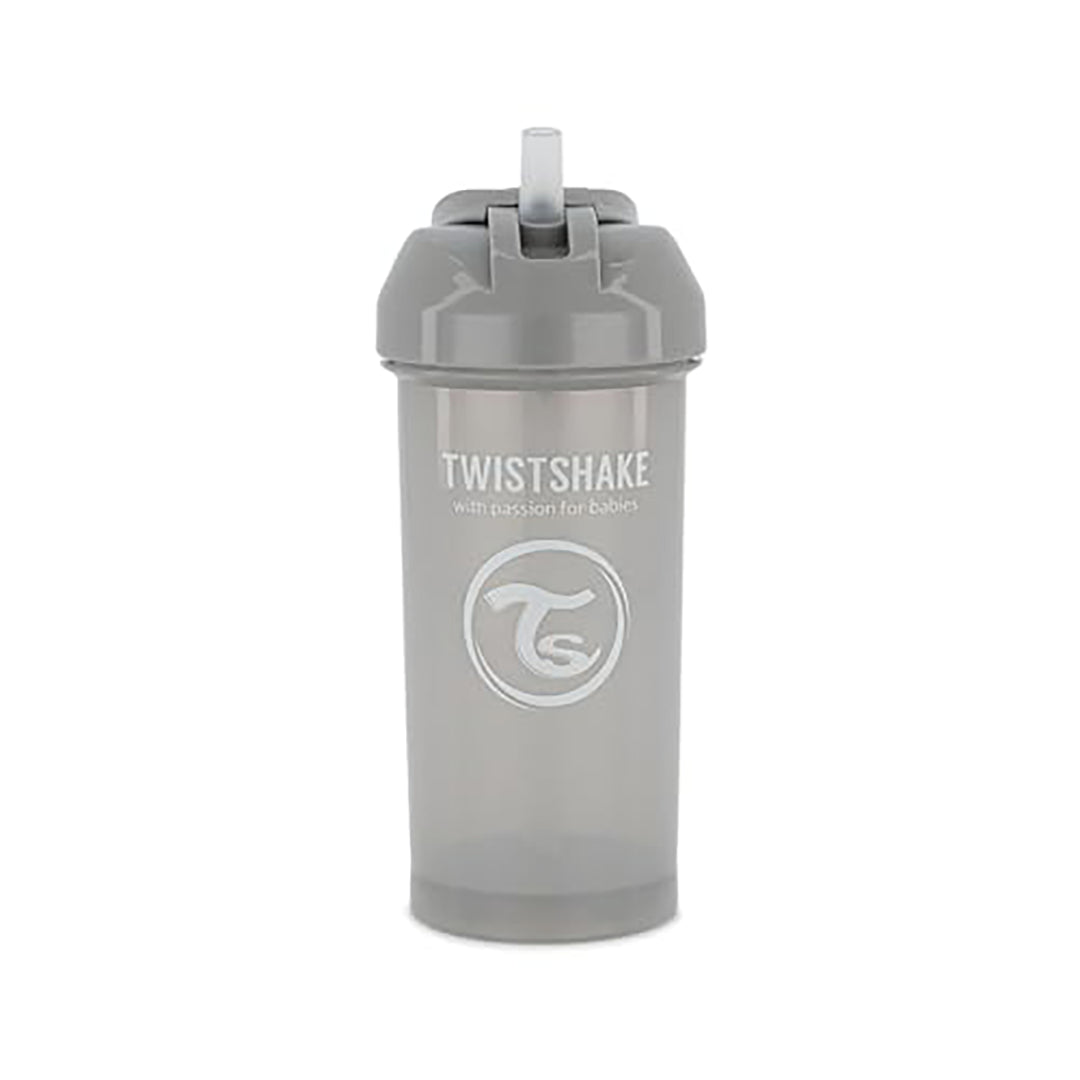 Twistshake Straw Cup 6+m Pastel Grey 360ml