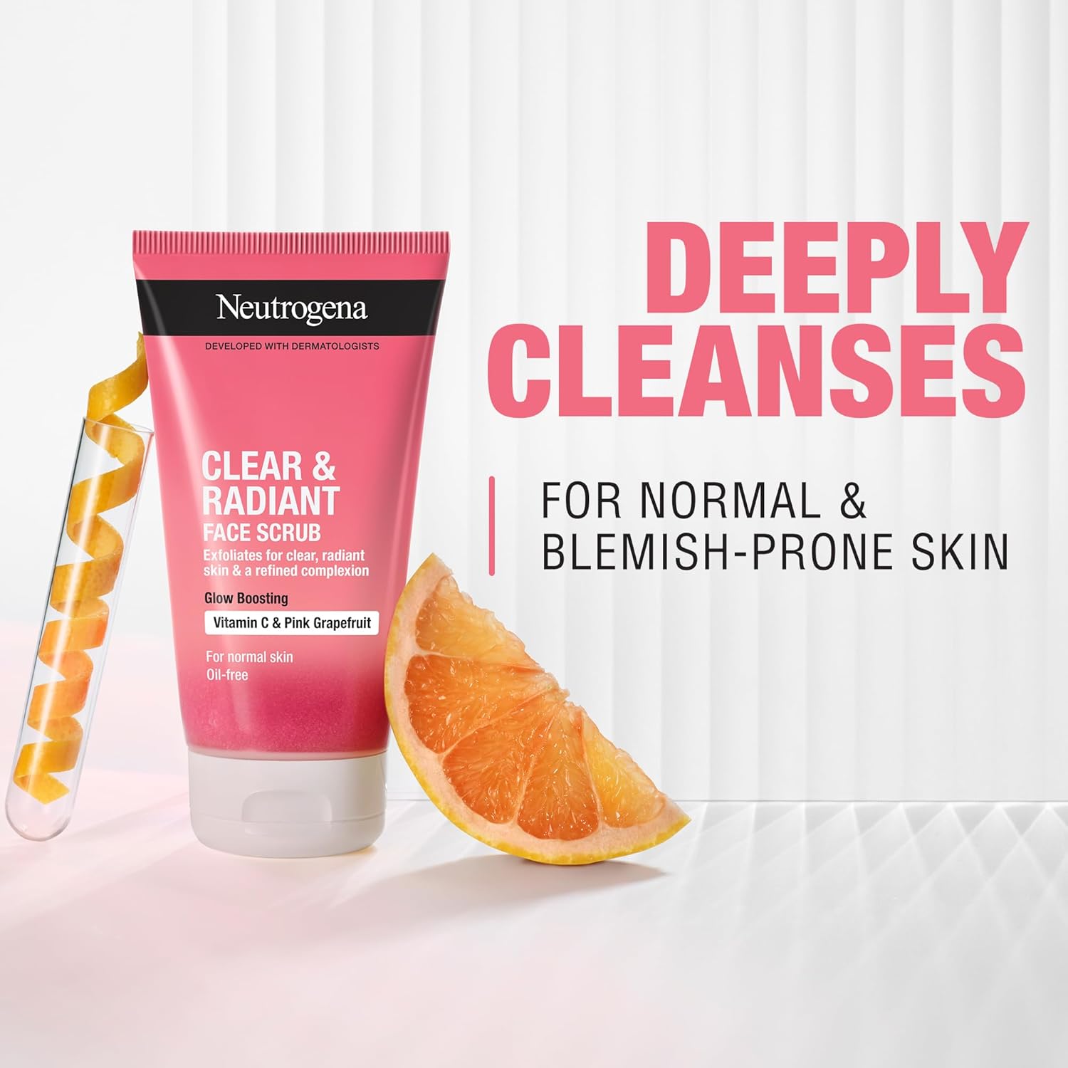 Neutrogena Clear & Radiant Face Scrub, 150ml