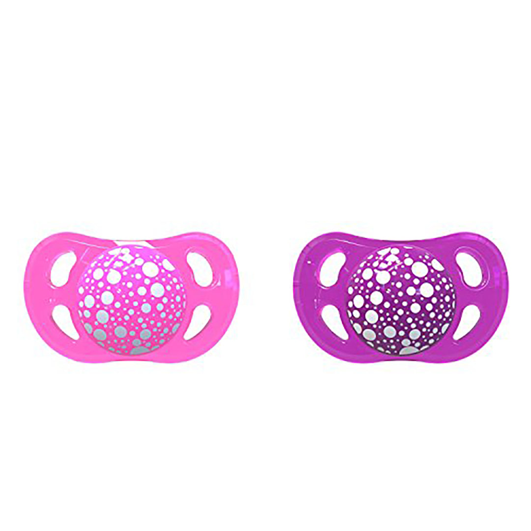 Twistshake 2x Pacifier 0-6m Pastel Pink Purple