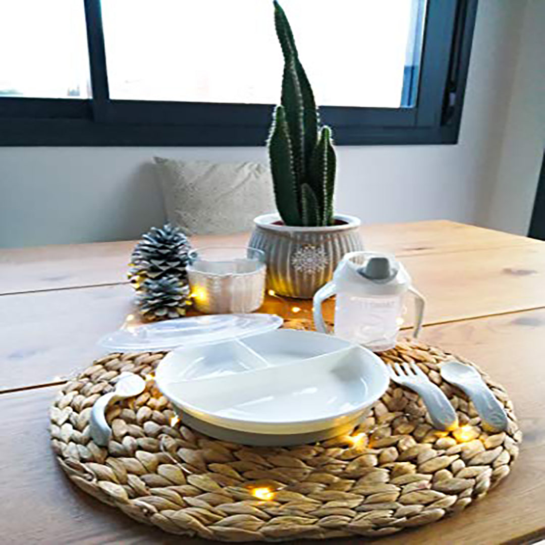 Twistshake Divided Plate – 6+ Months – white