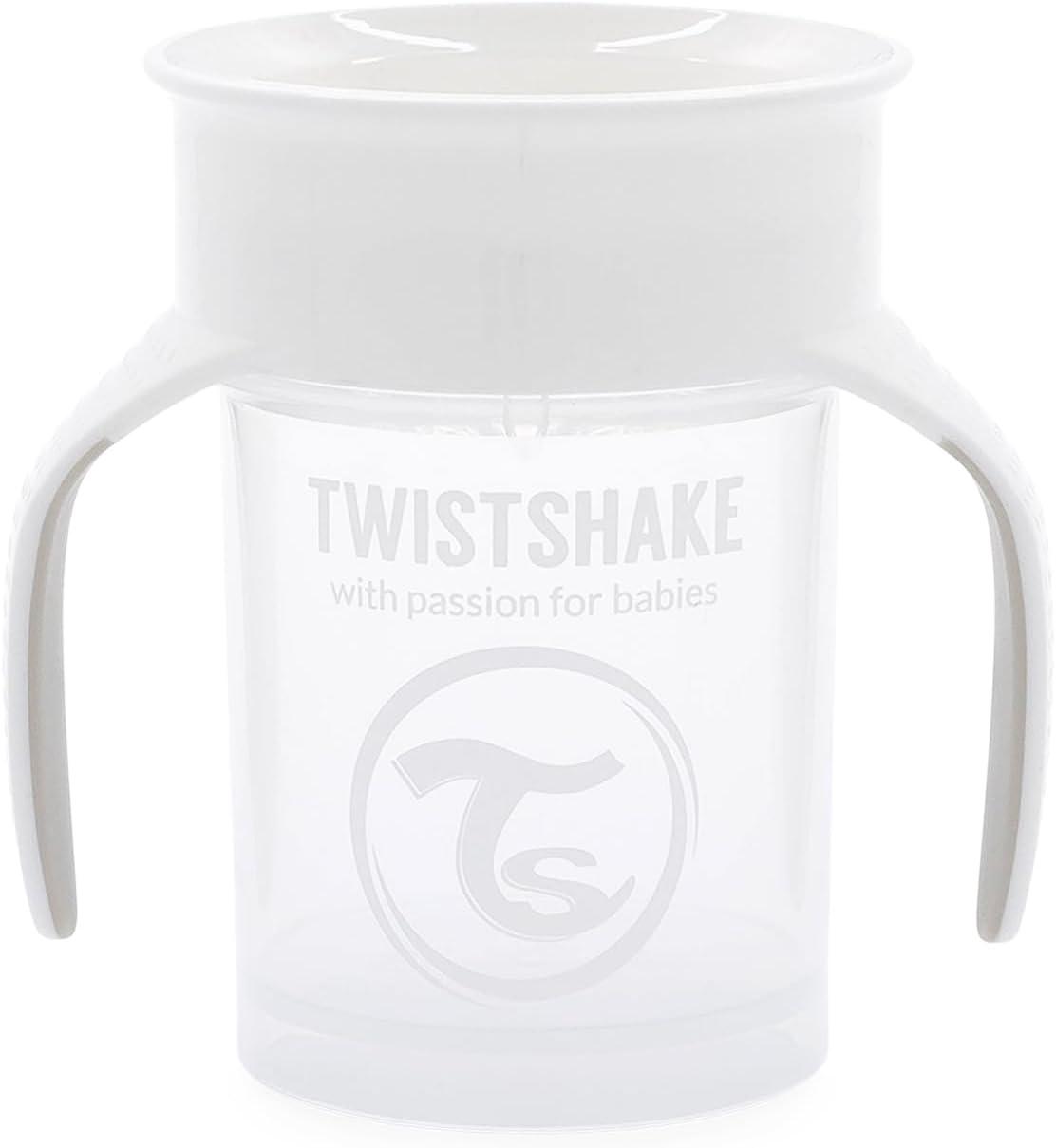 Twistshake 360° Trainer Cup – 6+m – White
