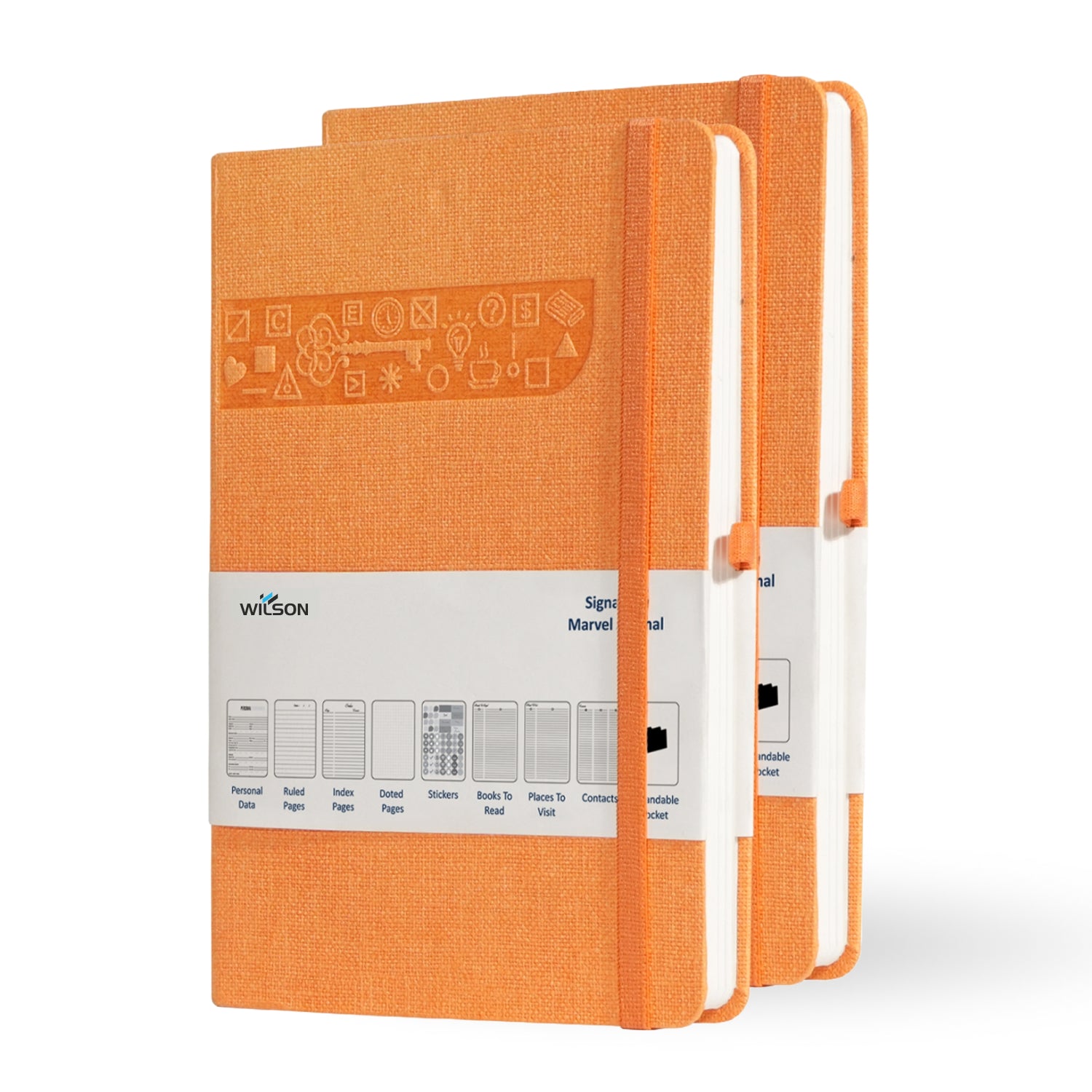 A5 Signature Marvel Bullet Dotted Grid Journal Notebook (Orange)