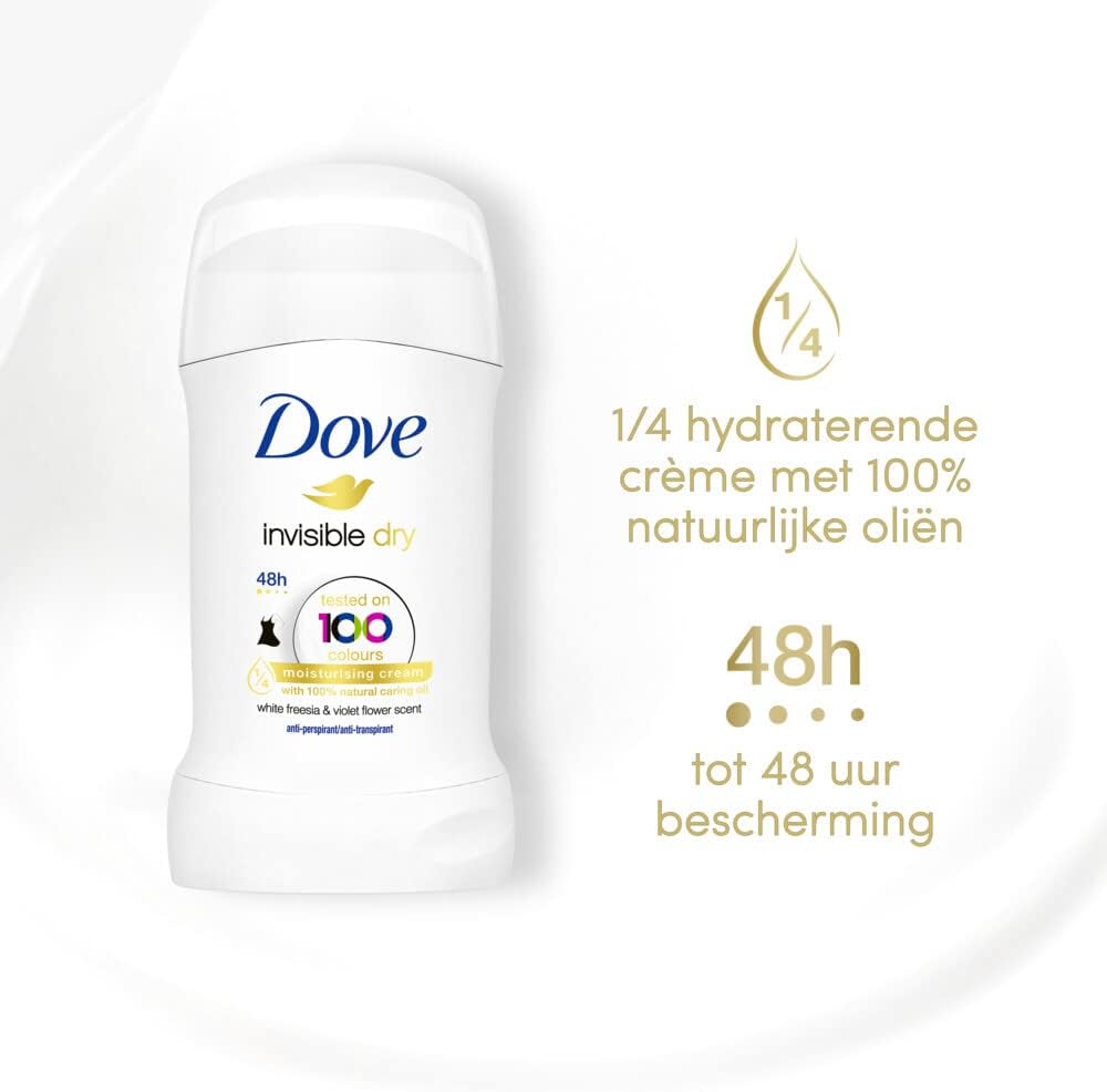 Dove 40ml Antiperspirant Stick, Invisible Dry