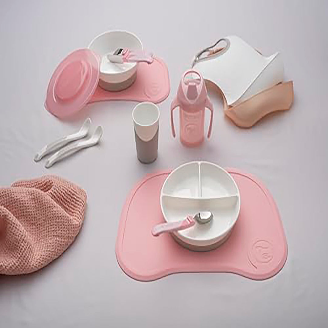 Twistshake Click-Mat Mini + Plate – Pastel Grey