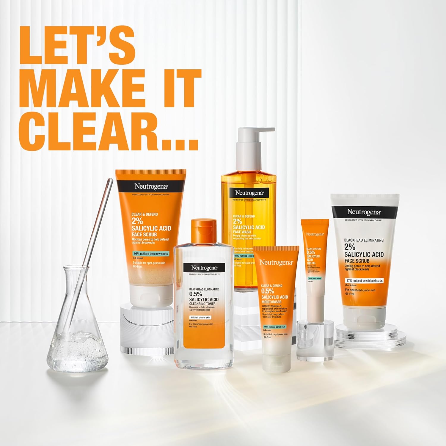Neutrogena Clear & Defend 2 in 1 Wash-Mask 150ml 1% Salicylic Acid