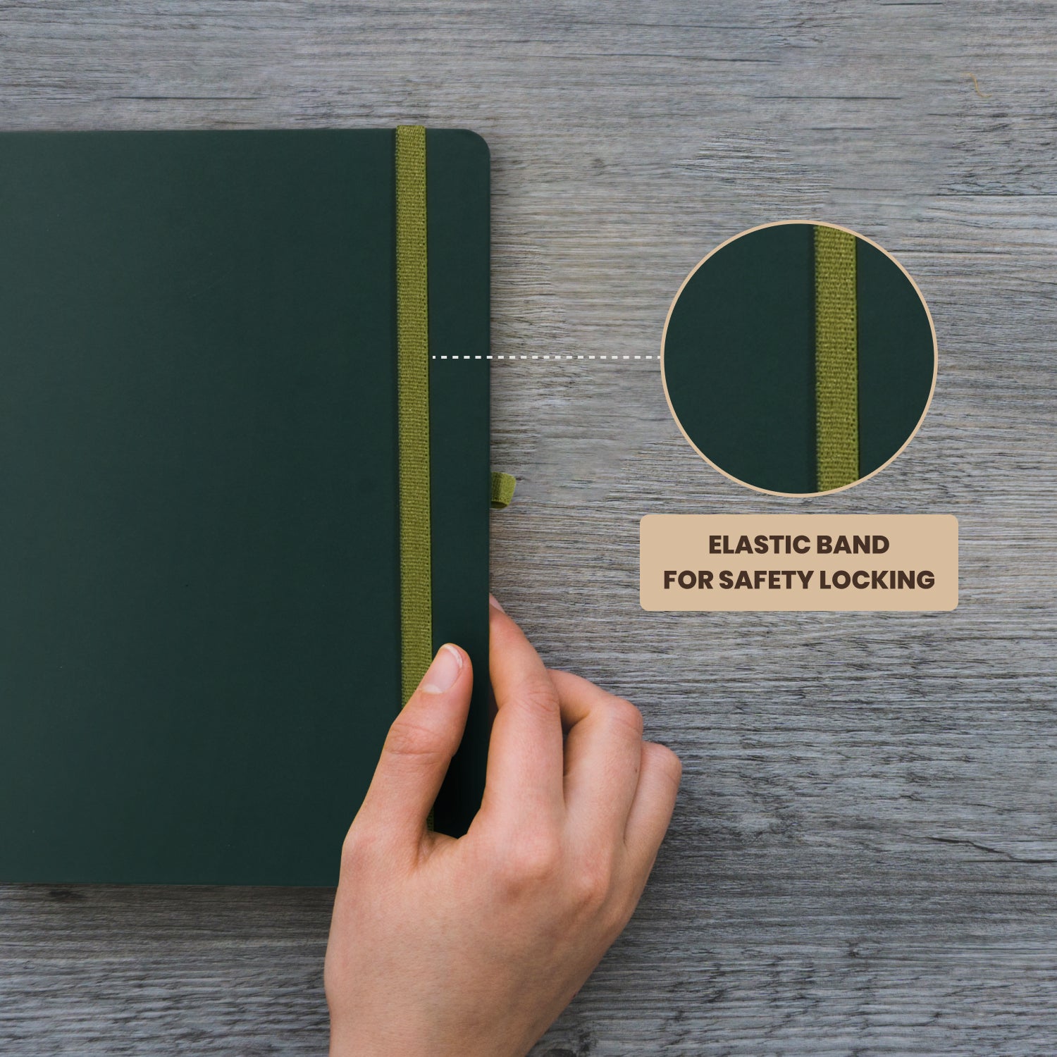 A5 Maestro Journal Notebook – Ruled Paper, 160 Pages (Dark Green)
