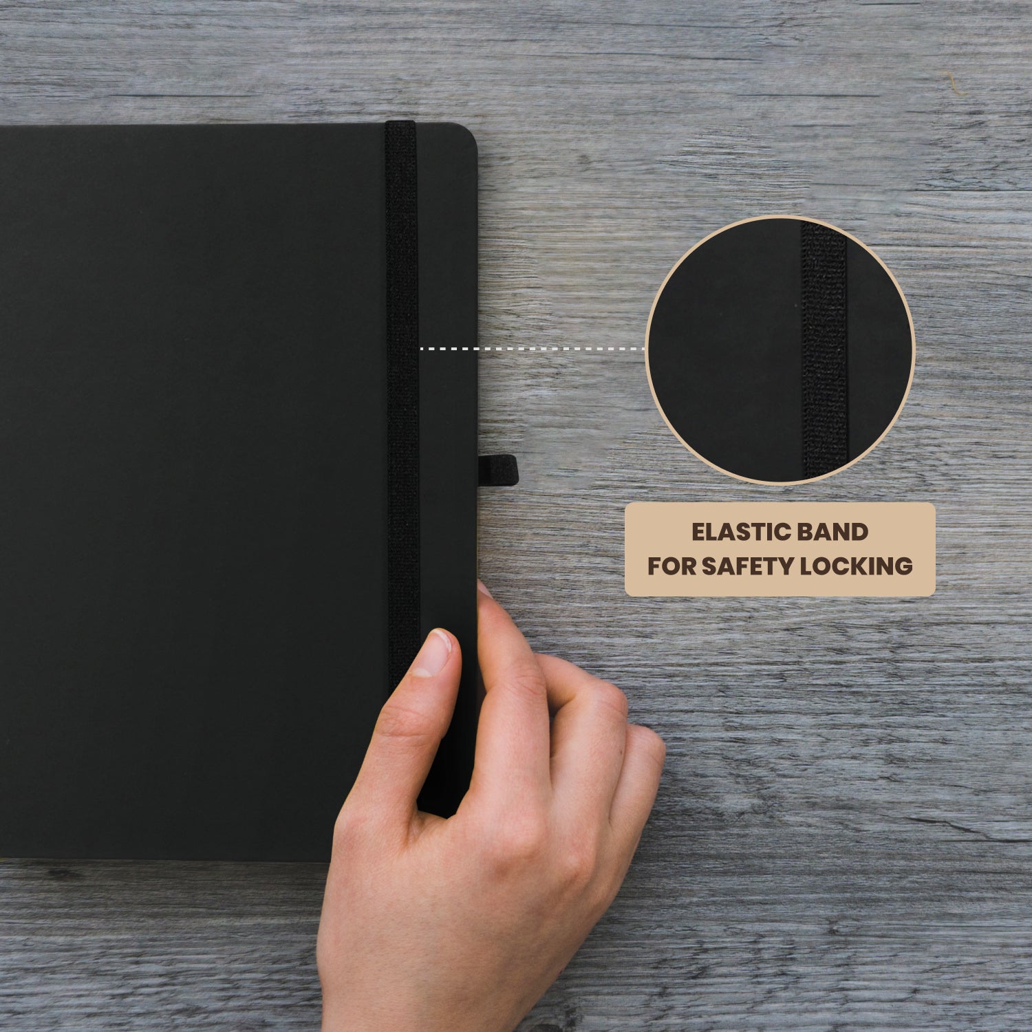 A5 Maestro Journal Notebook – Ruled Paper, 160 Pages (Black)