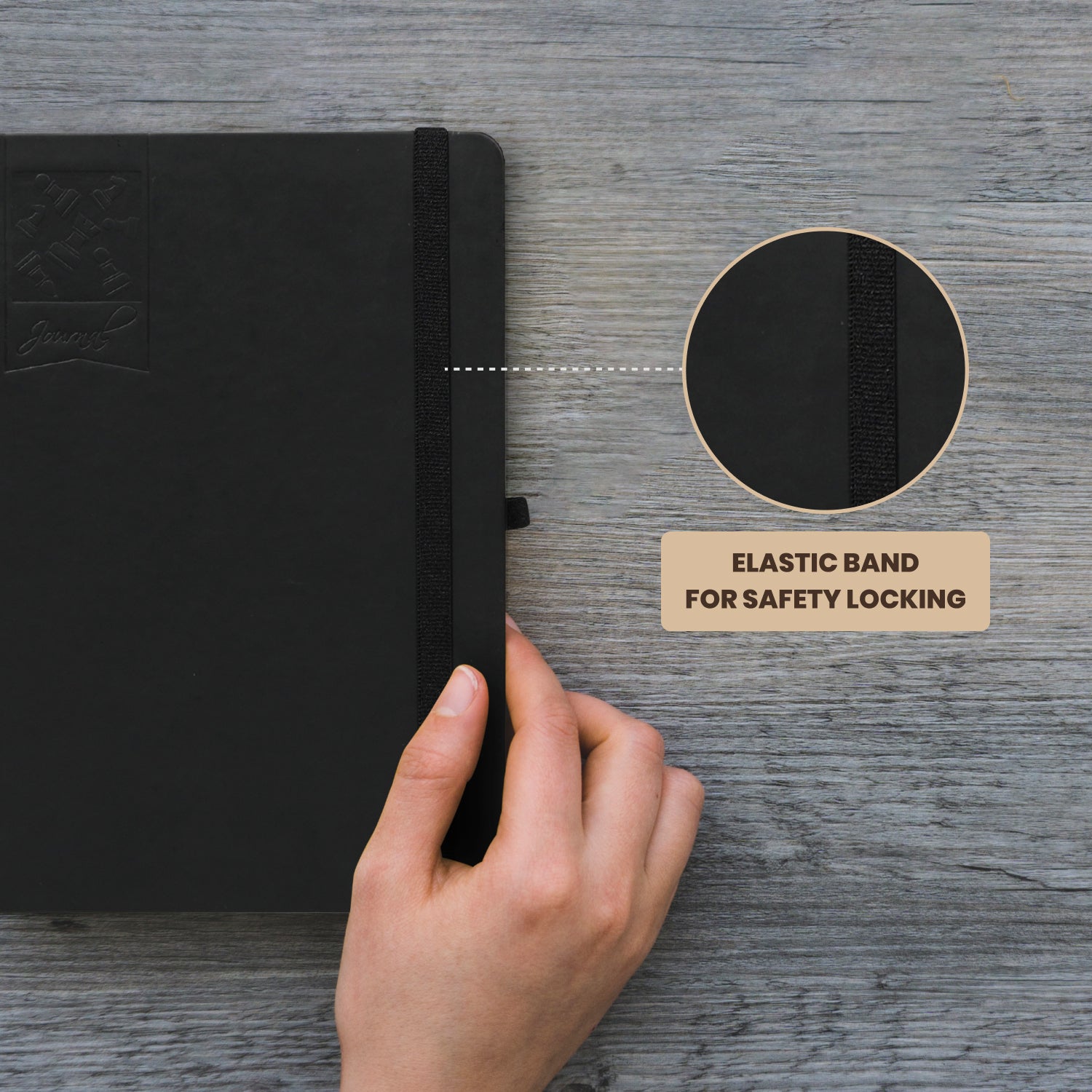 A5 Chess Works Privy Journal Notebook, 256 Pages (Black)