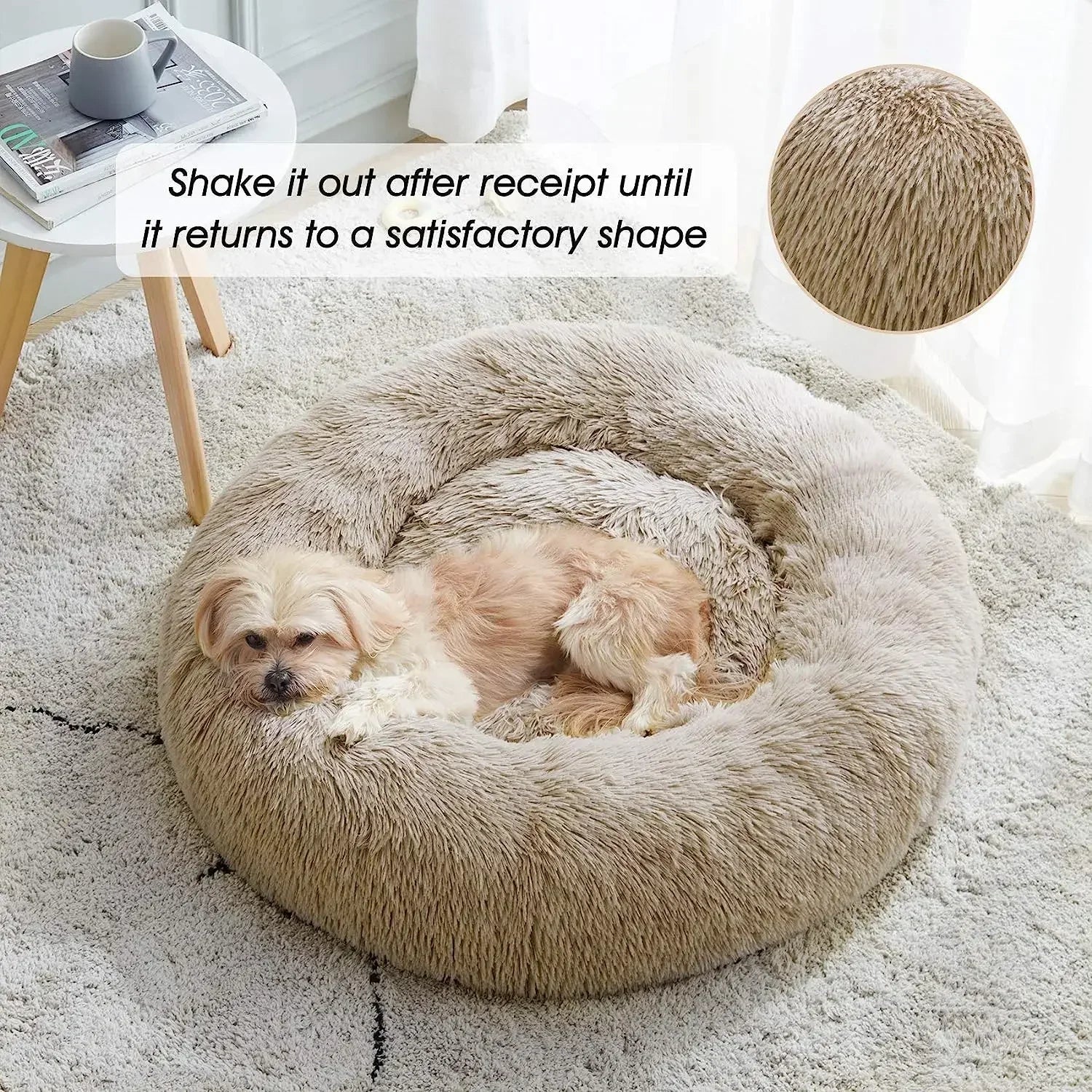 Super Soft Plush Cat & Dog Bed – Warm Nest, Cushion Basket, Ideal for Pets