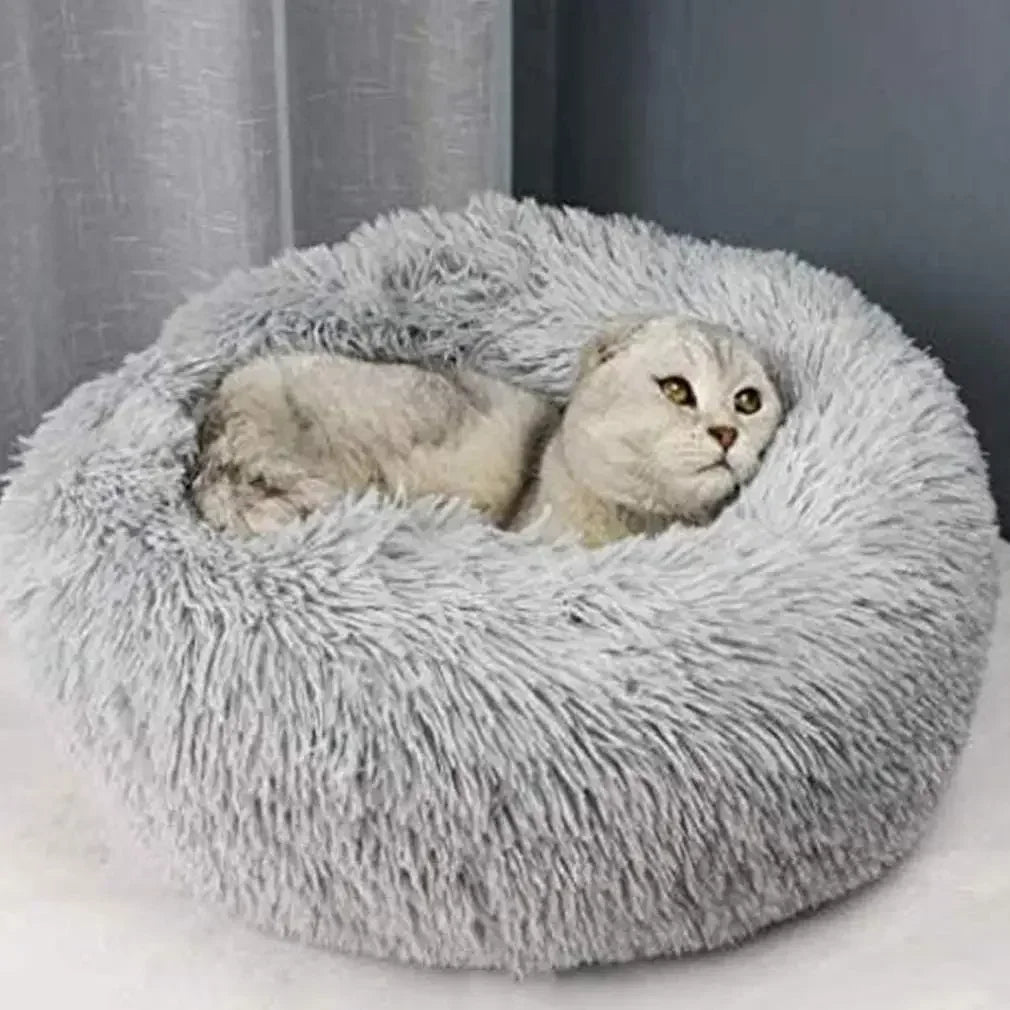 Super Soft Plush Cat & Dog Bed – Warm Nest, Cushion Basket, Ideal for Pets