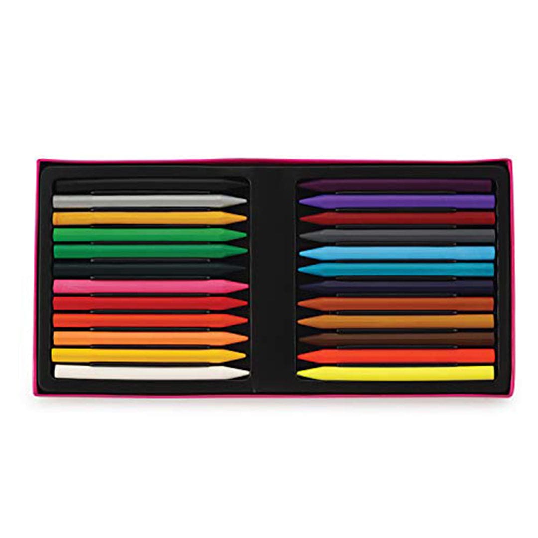 Cello ColourUp Plastic Crayons - Pack of 24 Bright shades - Infinity Market