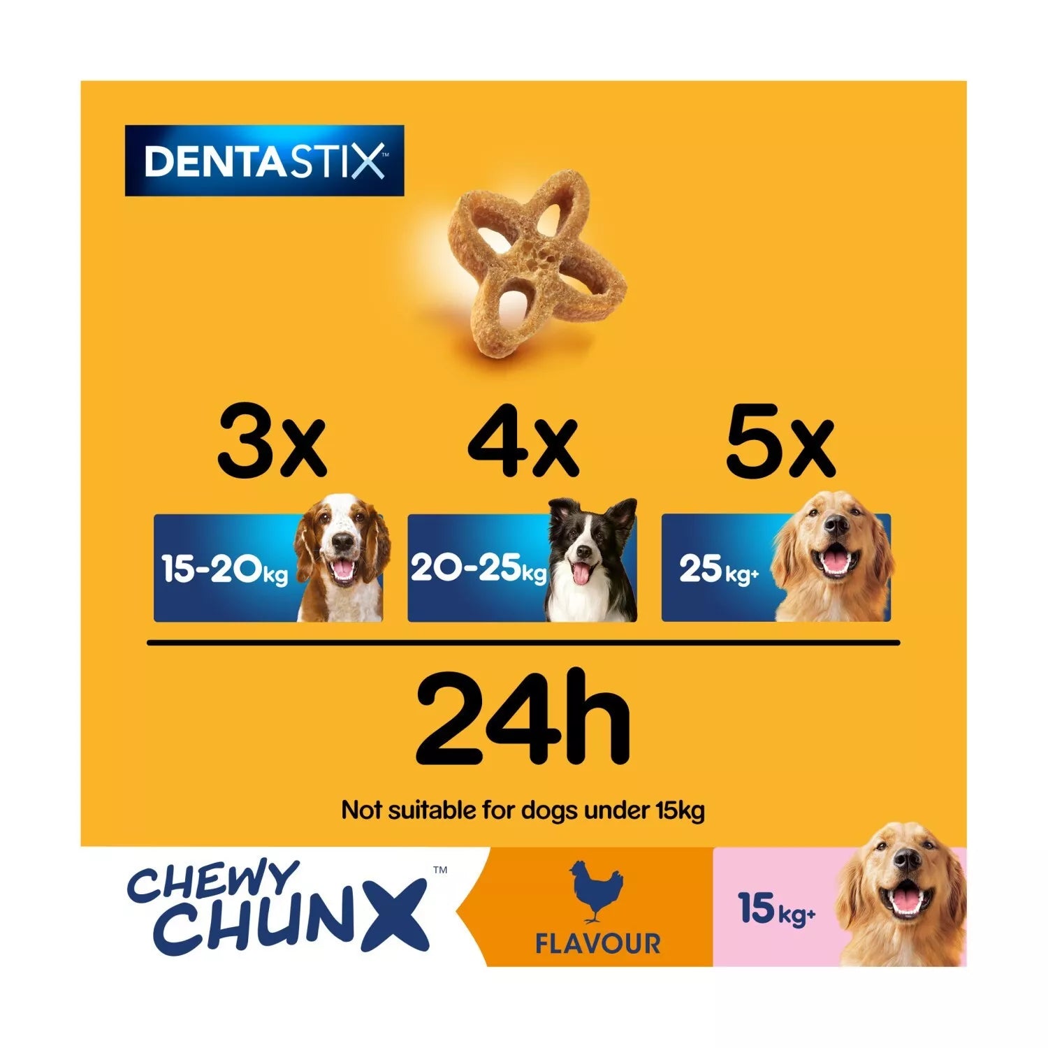 Pedigree Dentastix - Chewy Chunx Maxi - Dog Treat for Large Dogs - Chicken Flavor