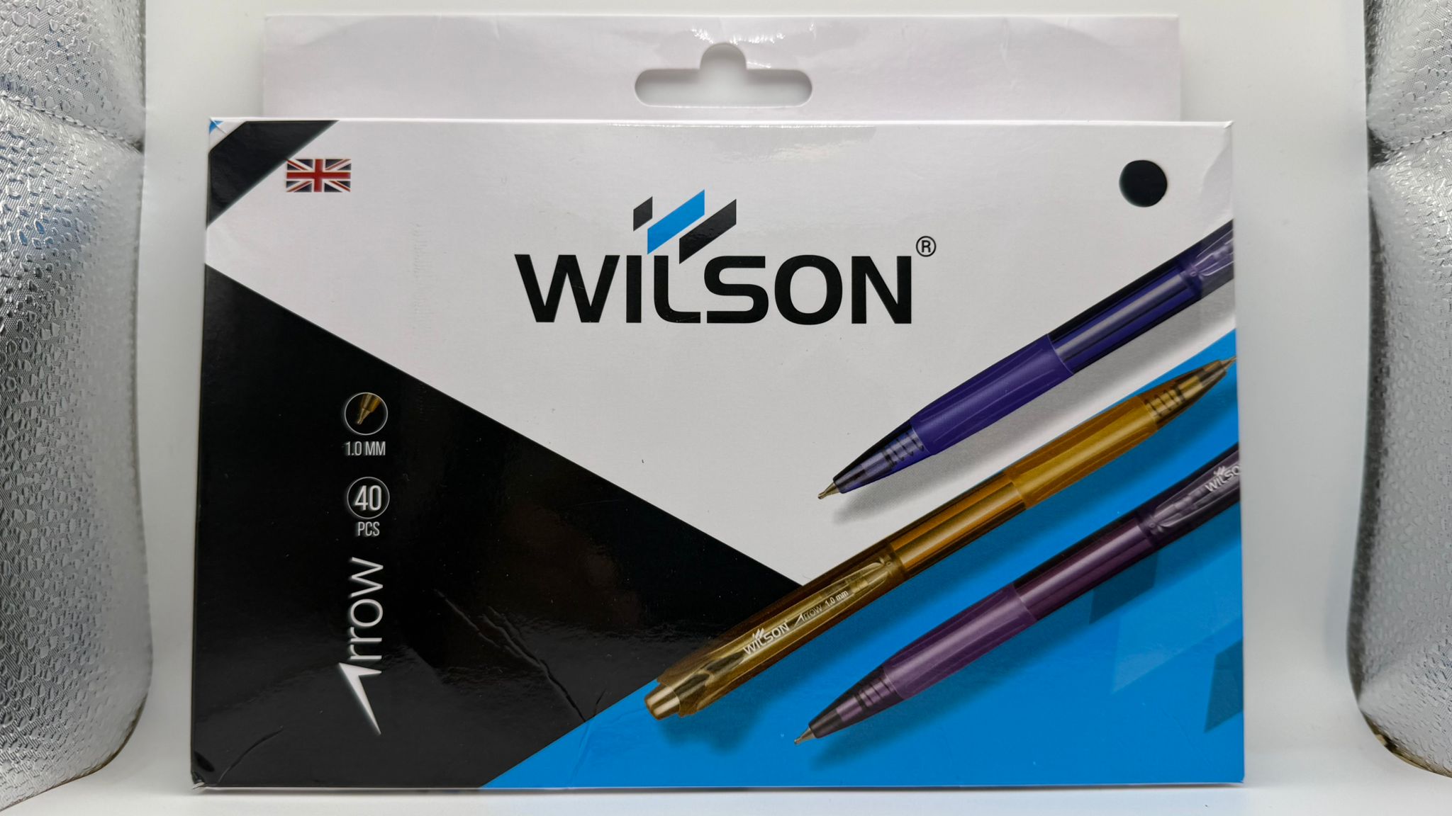 Wilson Arrow Black Ballpoint Pens 40 Pack