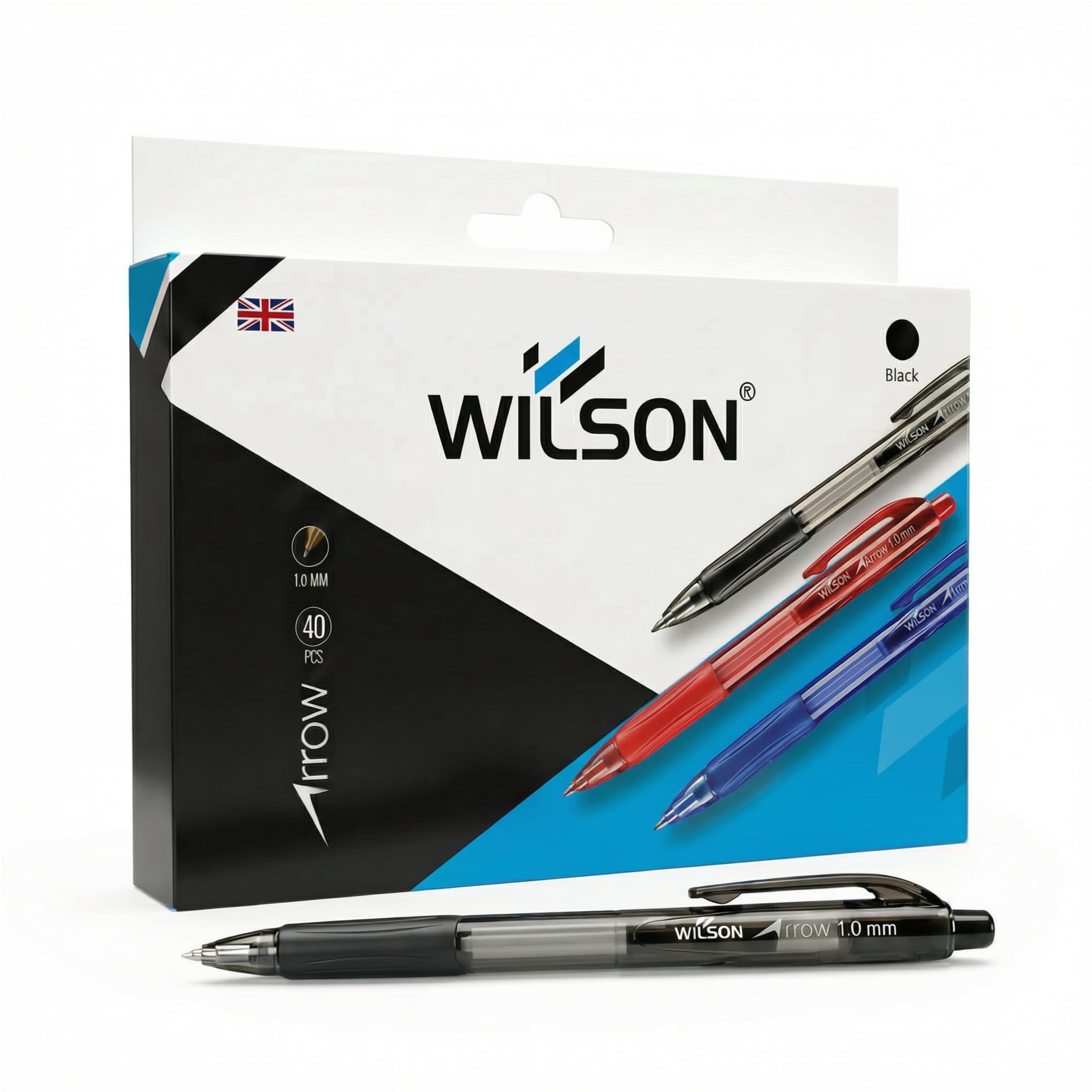 Wilson Arrow Black Ballpoint Pens
